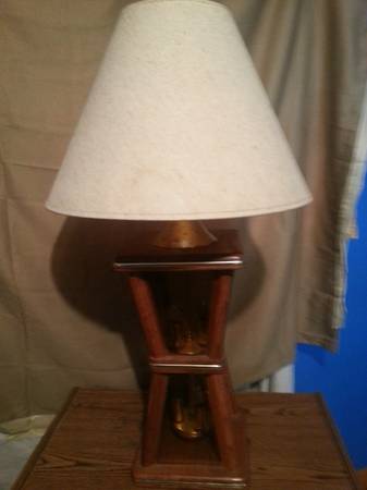 oak living room lamp - Chicago Furniture