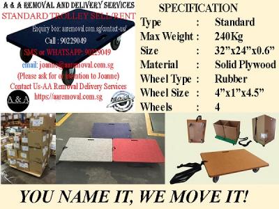 Heavy Duty Trolley w/ Maximum Cap. of 240Kg For Your Moving Services. - Singapore Region Other