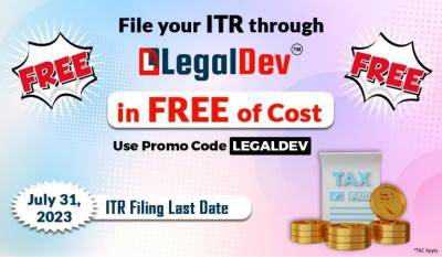 Legal Dev Provide Online Free ITR Filing Coupon Code  - Other Other
