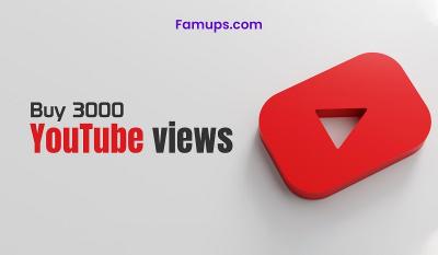 Buy 3000 YouTube Views in London, UK