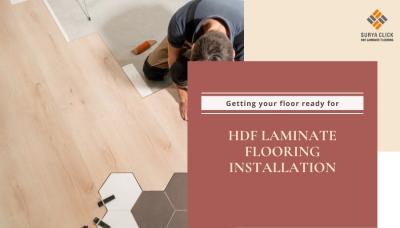 How do you get your floor ready for installing HDF laminate flooring?