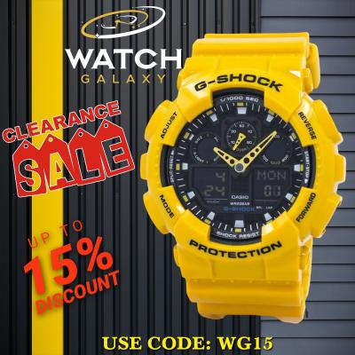 For Sale: Casio G-Shock GA-100A-9ADR Velocity Indicator World time Alarm Men's Watch - Melbourne Jewellery
