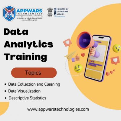 Easy Data Analytics Training at Appwars Technologies Institute - Delhi Tutoring, Lessons