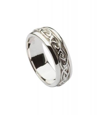 Men's Silver Celtic Knot Ring - New York Jewellery