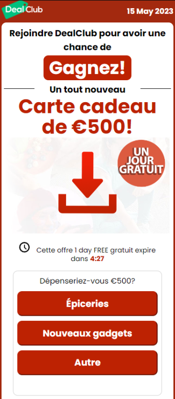 Réclamez votre carte cadeau de €500! - Paris Other