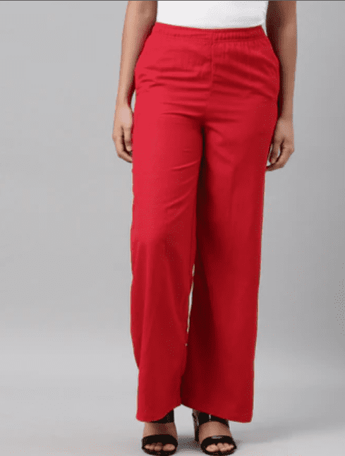 Redefine your look with our Black Plazzo Pants - Go Colors - Chennai Clothing