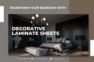 Revamp Your Bedroom with VIR Decorative Laminate Sheets! - Ahmedabad Interior Designing