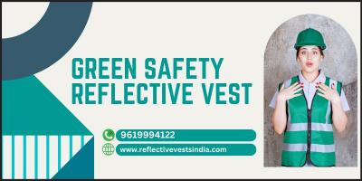Green Safety Reflective Vest | reflectivevestsindia
