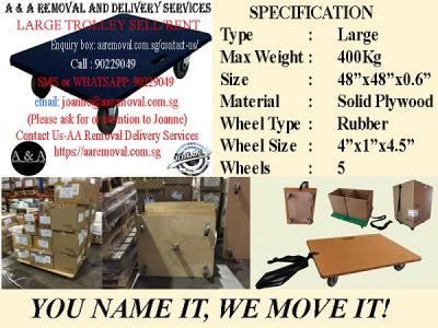 We Sell Large Trolley For Your Removal of Heavy Stuffs.  - Singapore Region Other