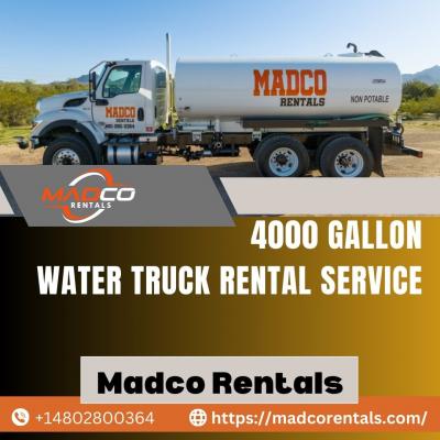 4000 Gallon Water Truck Rental - Phoenix Rentals