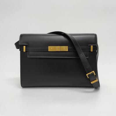 Manhattan Small Shoulder Bag in Box Saint Laurent Black - New York Other