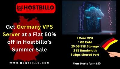 Get Germany VPS Server at a Flat 50% off in Hostbillo’s Summer Sale - Surat Hosting
