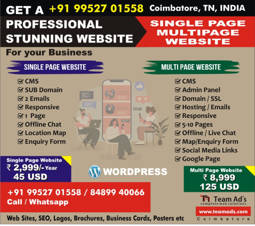 Brochure Designing Company in Coimbatore - Coimbatore Hosting