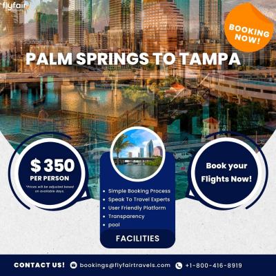 Palm Springs to Tampa:Book your flights Now! - New York Other