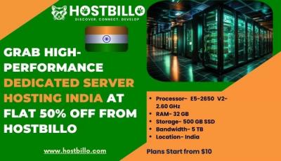 Grab High-Performance Dedicated Server Hosting India at Flat 50% off From Hostbillo - Surat Hosting