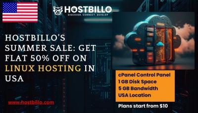 Hostbillo's Summer Sale: Get Flat 50% off on Linux Hosting in USA  - Surat Hosting