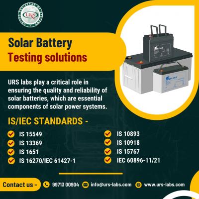 Solar Battery and Cell Testing Labs in Gurgugram - Gurgaon Other