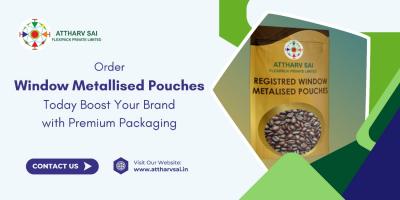 Order Window Metallised Pouches Today: Boost Your Brand with Premium Packaging - Mysore Other