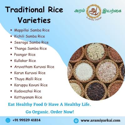Traditional Rice Varieties Tamil Nadu | Buy Online Groceries in Chennai