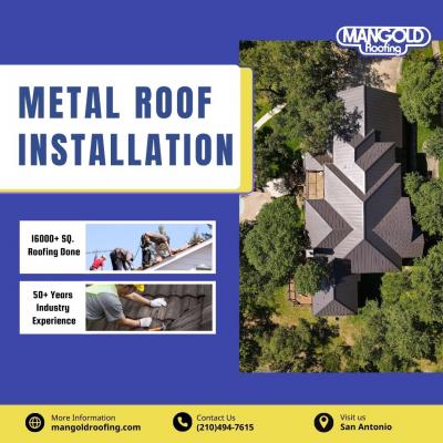 Metal Roof Installation in San Antonio