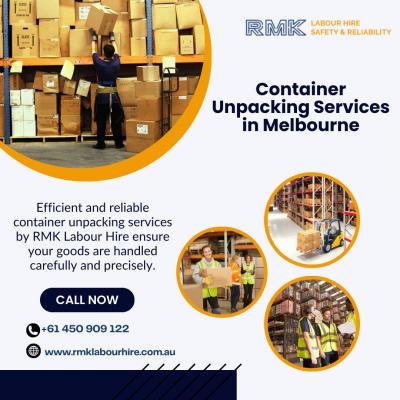 Container Unpacking Services in Melbourne