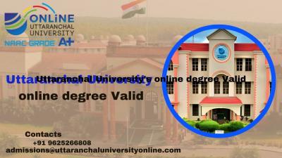 Uttaranchal University's online degree Valid