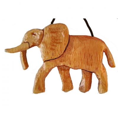 Wooden Elephant Necklace - Dallas Other
