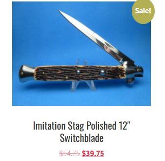 Automatic Knives made with durable AUS-8 stainless steel