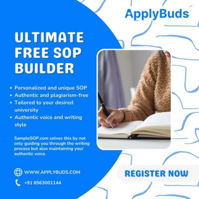SOP Builder Tool | ApplyBuds - Mumbai Other