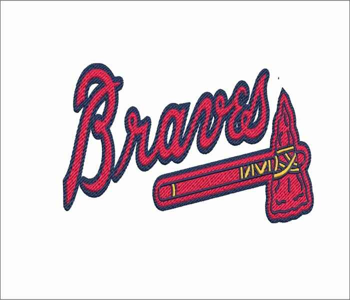 Braves Embroidery Design for MLB Fans