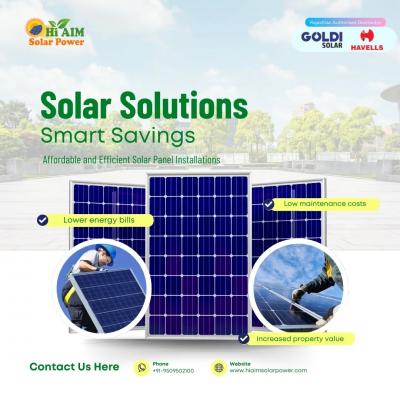 Solar Panels Supplier in Jaipur | Hi Aim Solar Power