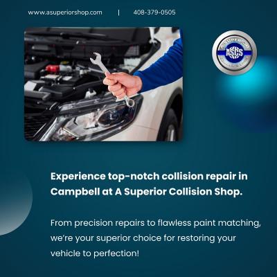 Experience top-notch collision repair in Campbell at A Superior Collision Shop. 