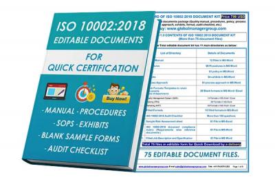 ISO 10002 Consultant