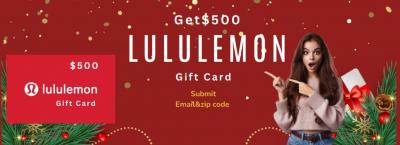 Get a $500  LuluLemon Gift card