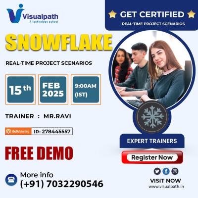 New Snowflake Course Demo Live – Attend & Enroll Now! - Hyderabad Tutoring, Lessons