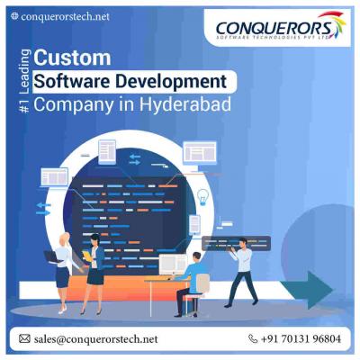 Custom Software Development Company In Hyderabad | +91 701 319 6804 | Conquerors Tech