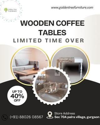 Buy Handcrafted wooden coffee tables at Golden Tree Furniture