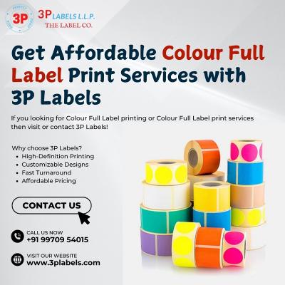 Get Affordable Colour Full Label Print Services with 3P Labels