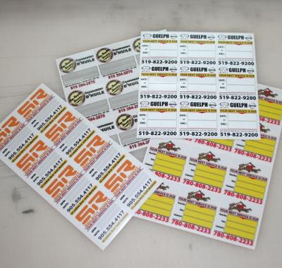 oil change windshield stickers - Other Other