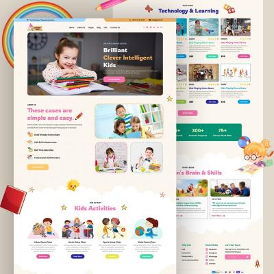 Kids Academy Website Home Page