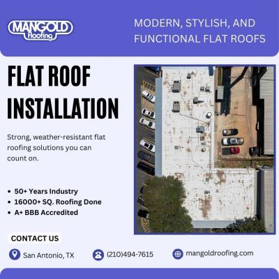 Flat Roof Installation in San Antonio
