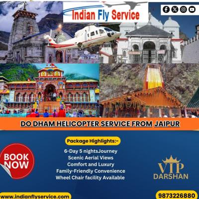 Do Dham Helicopter Service From Jaipur