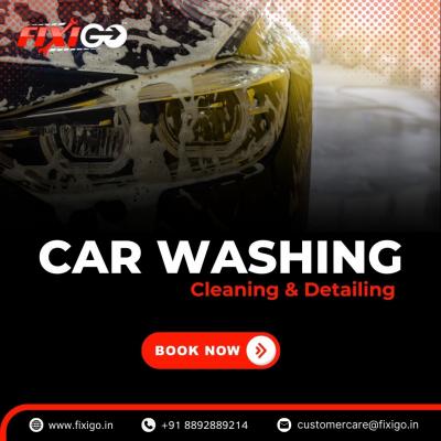 Effortless Car Washing at Home with FixiGo