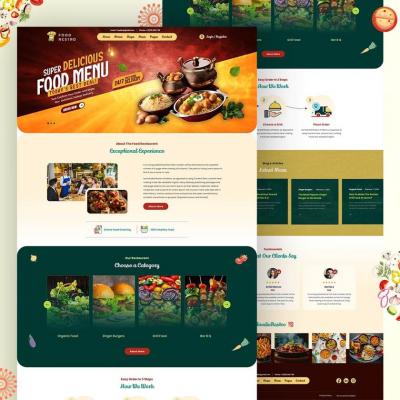 Restaurant Website Landing Page
