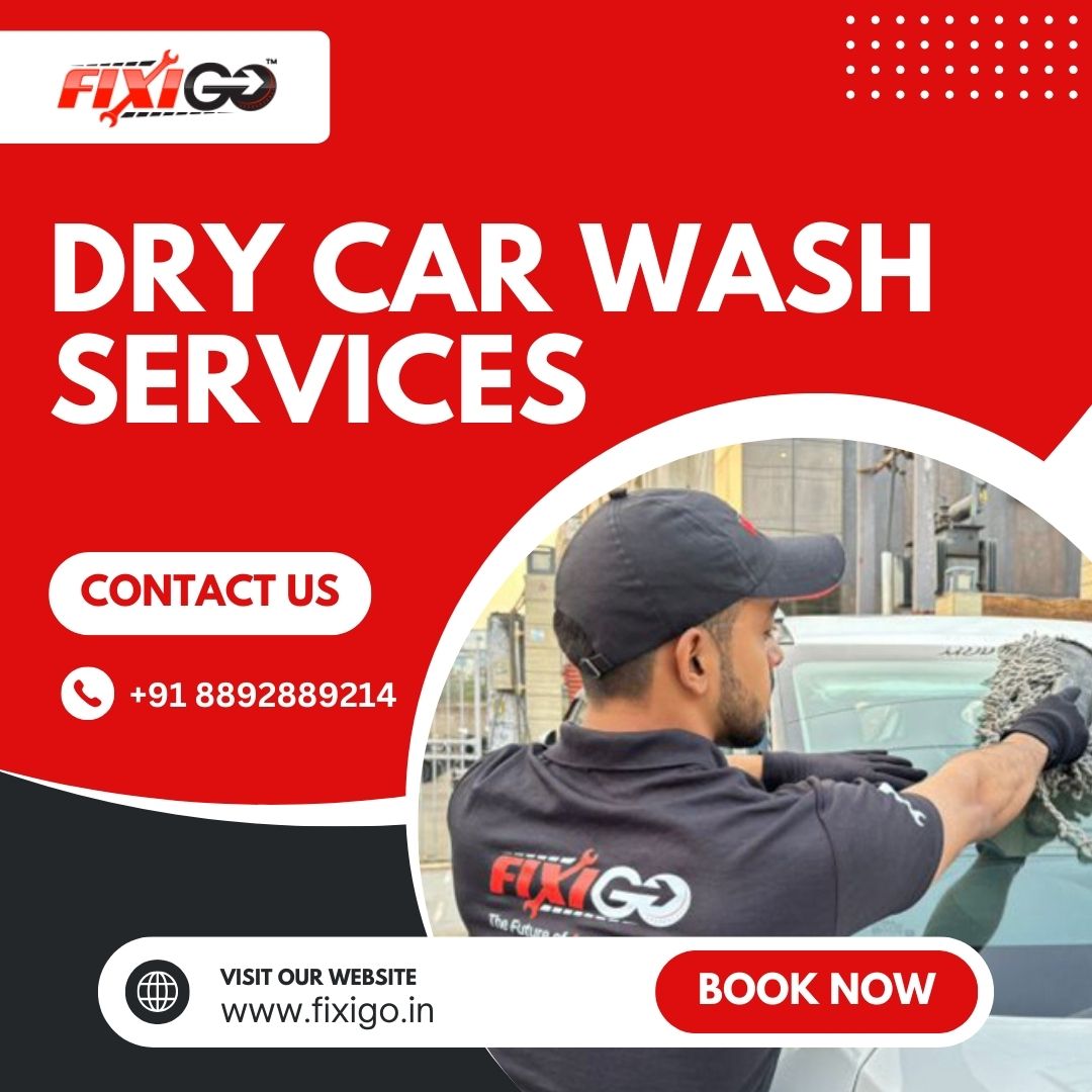 Effortless Shine with Dry Car Wash by FixiGo