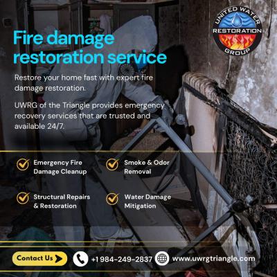 Fire damage restoration service Hillsborough