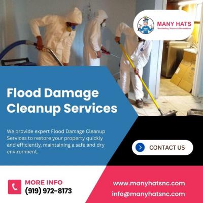Flood Damage Cleanup Services in Cary