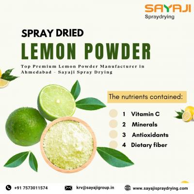 Spray Dried Powders — Dehydrated Lime Powder Manufacturer in India