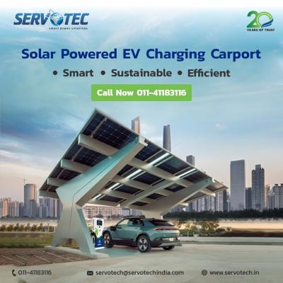Solar Powered EV Charging Carport