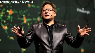 Nvidia CEO jokes at the GTC conference